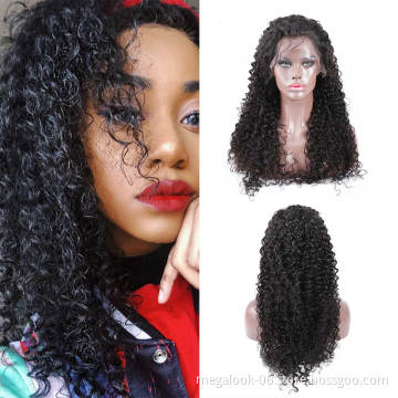 High Quality Virgin Custom Brazilian Human Hair Jerry Curly 13*4 Swiss Lace Front Wig